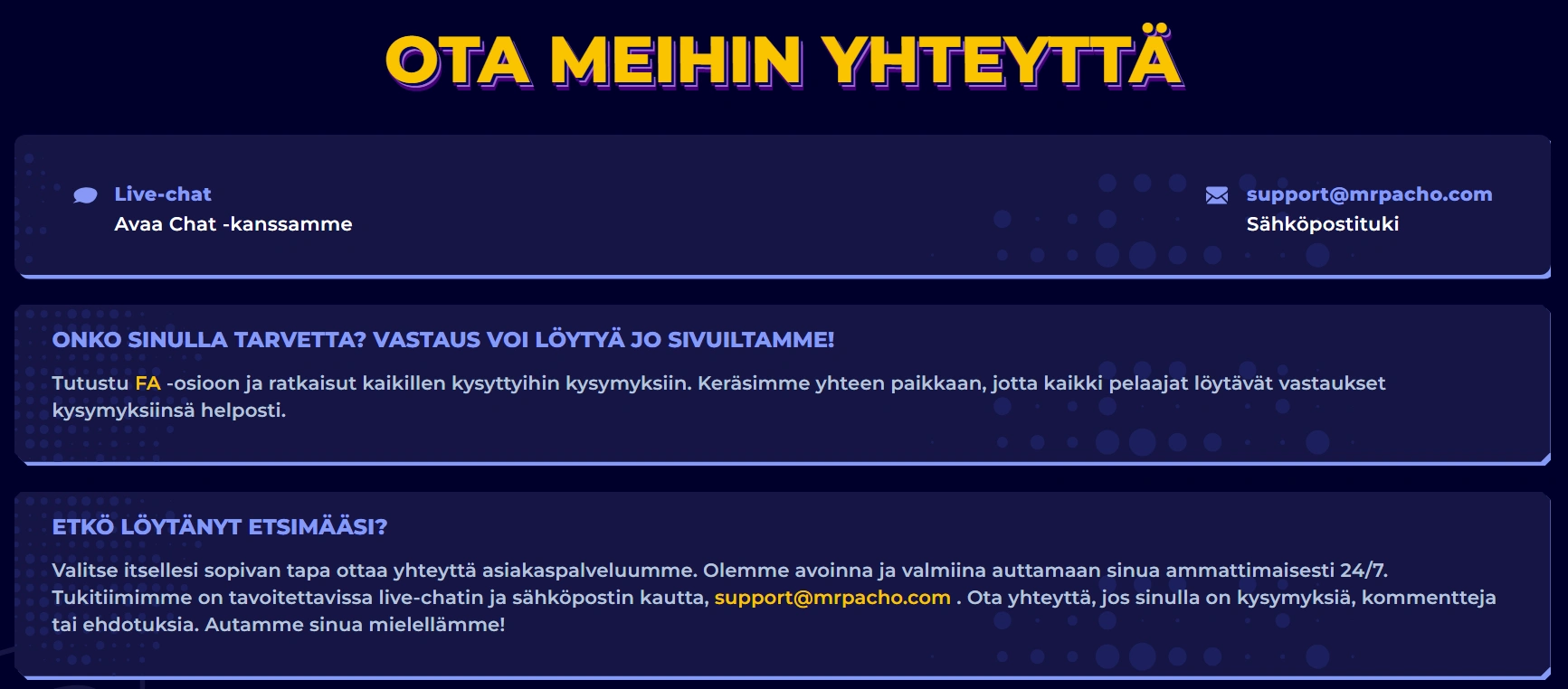 Asiakaspalvelu